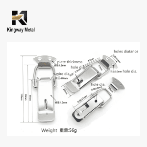 Small Stainless Steel Case Latch KM-LH-0158-110SA