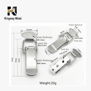 Small Stainless Steel Case Latch KM-LH-0161-076SA