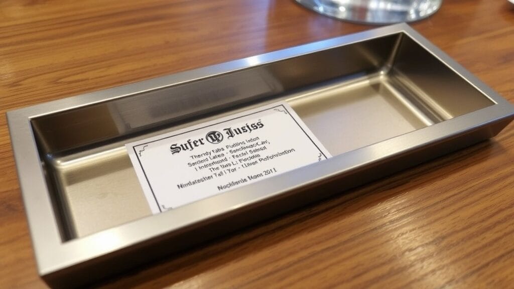 Medium Recessed Label Dish for Tour Case Labels | Kingway Metal Medium Recessed Label Dish For Tour Case Labels 0004 1024x576