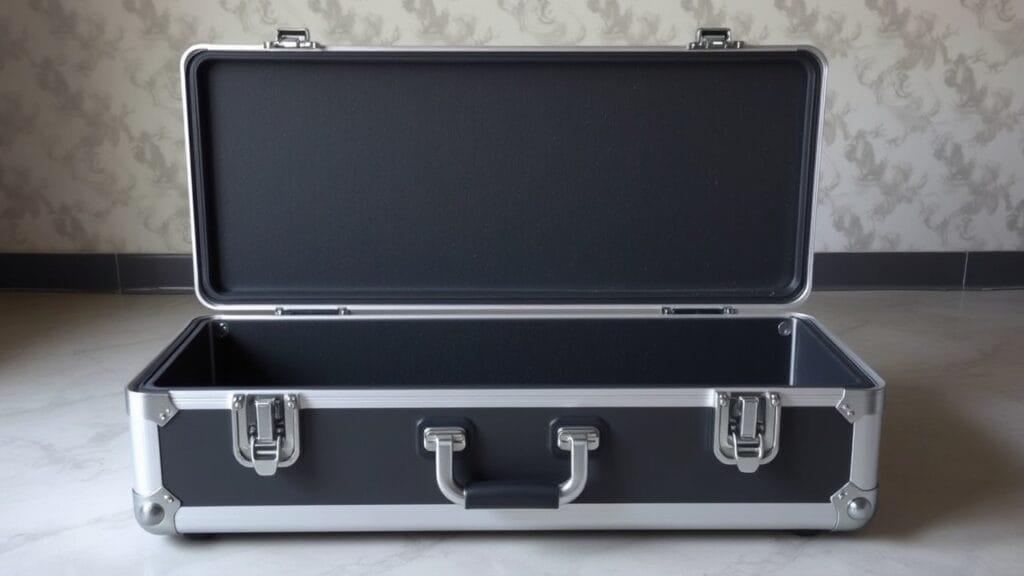 Recessed Lid Stay for Flight Case or Road Case Lid Hinge & Stay | Kingway Metal Recessed Lid Stay For Flight Case Or Road Case Lid Hinge Stay 0005 1024x576