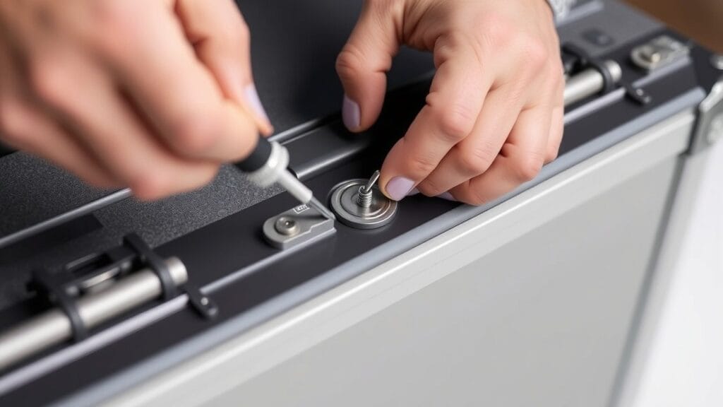 How to Fit Butterfly Flight Case Catch? how to fit butterfly flight case catch 0003