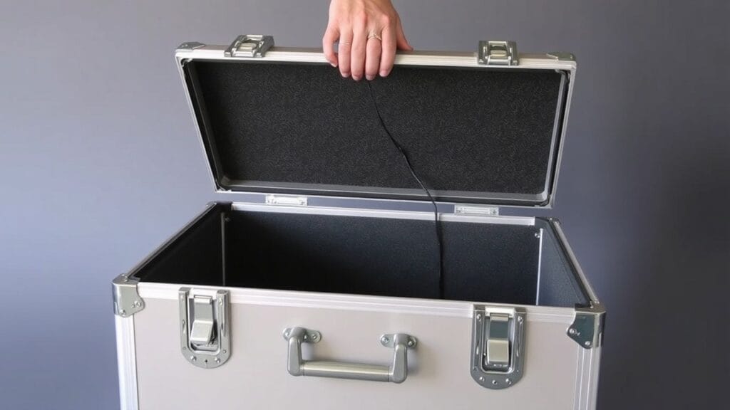 how to fit lid stays on flight case 0001