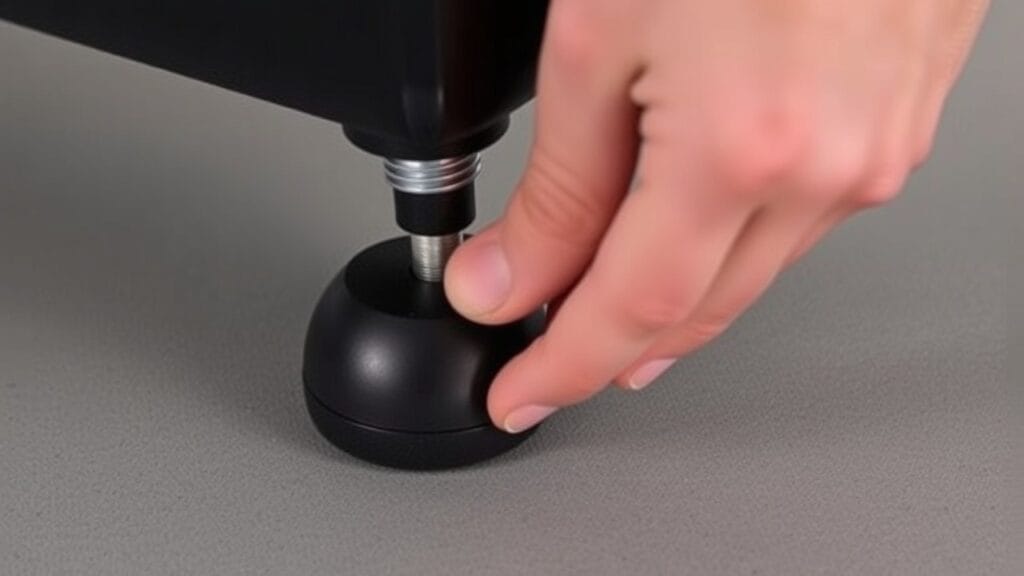 how to fit rubber feet on flight case kingway metal 0001